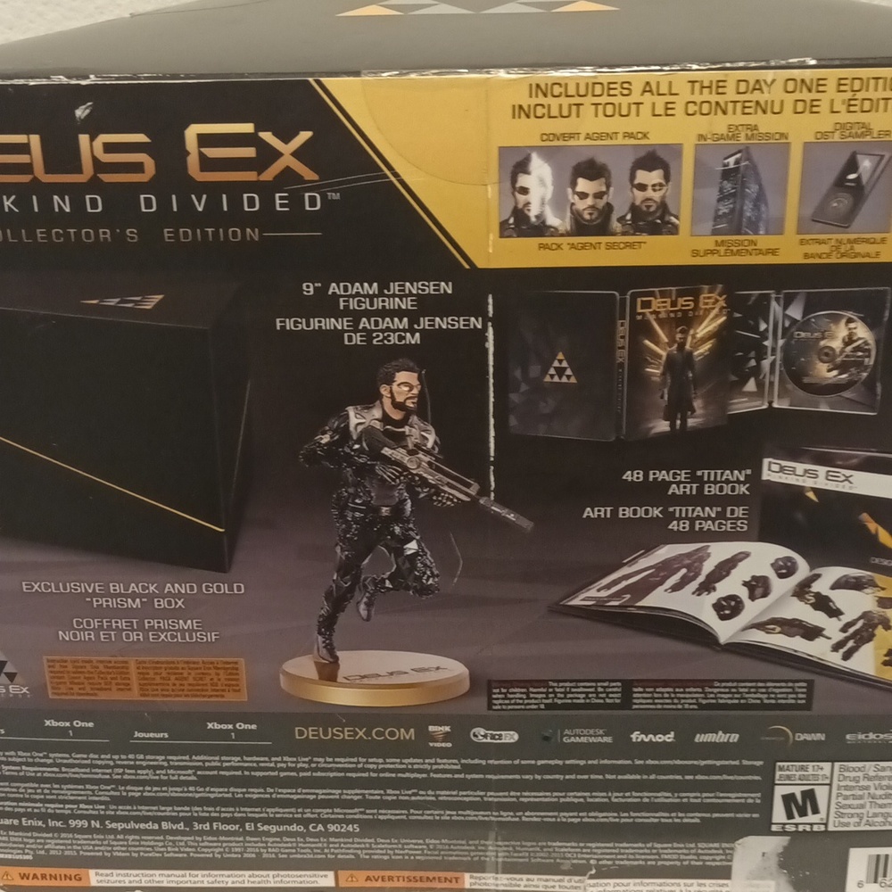 Xbox one Deus ex mankind Divided collection edition